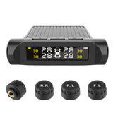 4 External Sensor Car TPMS Tire Pressure Temp Monitor System LCD Digital Display