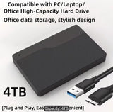 4TB Portable External Storage Hard Drive USB 3.0 High-Speed Mobile HDD