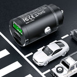 100W USB Phone Charger Type C QC3.0 Flush Mount Fast Charging Auto Car Interior Accessories