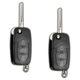 2qty 1997-2005 Audi Flip 4-Button Key Fob MYT8Z0837231 4D0837231E/P