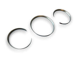 Matte Chrome Dial Gauge Rings Bezel Trim for Porsche Cayman Boxster 987