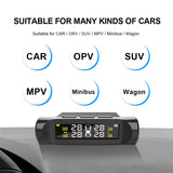 4 External Sensor Car TPMS Tire Pressure Temp Monitor System LCD Digital Display