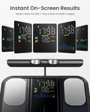 Scale for Body Weight and Fat Percentage, Smart Scale with 8 Electrodes