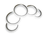 Matte Chrome Dashboard Dial Gauge Rings Bezel Trim for Porsche 911 996 S