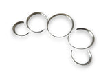 Matte Chrome Dial Gauge Rings Bezel Trim for Porsche 911 997 GT3 GT3RS Turbo