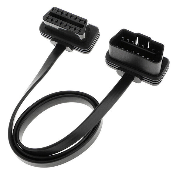 OBDII OBD2 16Pin Male to Female Vehicle Diagnostic Extender Extension Cable LF