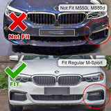 Front Bumper Fog Light Side Grill Trim Set for 2016-20 BMW 5-Series G30 G31 M-Sport