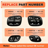 4Pcs Steering Wheel Switch Control Button for 2003+ Silverado 1500 2500 3500 Tahoe