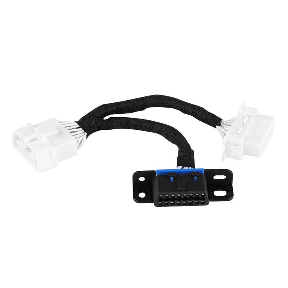 OBDII Extension Cable OBD2 Splitter Adapter 16Pin Male To Dual Female Cable