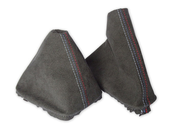 Graphite Alcantara Shift EBrake Boots for BMW E36 E46 3-Series 328 330 M3 1991-2006