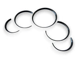 Gloss Carbon Fiber Dashboard Dial Gauge Rings Bezel Trim for Porsche 911 996 S