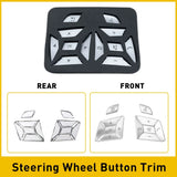 Silver Steering Wheel Trim for Buttons Mercedes 2012-2016 Benz GLA ML GLE GL GLK GLS