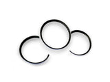 Matte Carbon Fiber Dashboard Dial Gauge Rings Bezel Trim for Porsche 986 Boxster