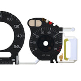 Gauge Face with EL Cold Light Instrument Panel for Mercedes W211 160MPH Black