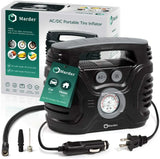 AC/DC Portable Air Compressor/Tire Inflator Powered by Car 12V DC and Home 110V