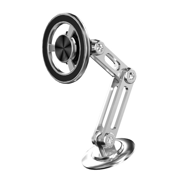 Telescopic Magnetic Car Phone Holder Dashboard Phone Mount Aluminum for iPhone Android Universal