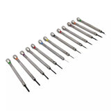 0.6Mm-2.0Mm 13Pcs Watchmakers Screwdrivers Set Watch Glasses Flat Blade