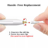 4 Packs Tips Replacement for Apple Pencil 1st Gen 2nd Gen Pen iPad Pro