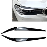 Front Headlight Eyebrow Eyelid Cover Trim for BMW 5-Series G30 G31 G38 F90 M5