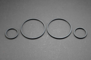 Graphite/Black Instrument Cluster Trim Rings for BMW E30 3-Series Bezels VDO Speedometer Tachometer