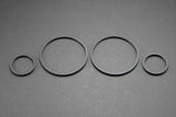 Graphite/Black Instrument Cluster Trim Rings for BMW E30 3-Series Bezels VDO Speedometer Tachometer