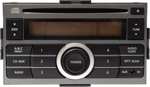2007-09 Nissan Sentra AM FM Radio Single Disc CD MP3 Player Aux Input 28185ET000