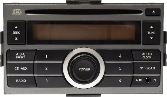2007-09 Nissan Sentra AM FM Radio Single Disc CD MP3 Player Aux Input 28185ET000