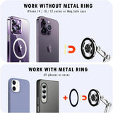 Telescopic Magnetic Car Phone Holder Dashboard Phone Mount Aluminum for iPhone Android Universal