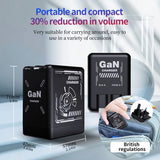 120W GaN Dual Lightning USB-C Super Fast Wall Charger Retractable US Plug 2-in-1 Power Adapter