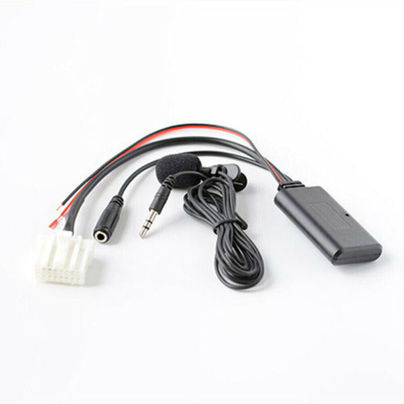 Bluetooth AUX Audio Cable Adapter Mic for Mazda 3 5 6 MX-5 RX-8 Stereo Radio