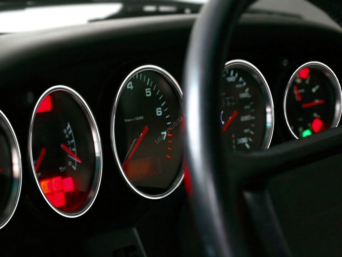 Polished Aluminum Speedometer Rings Speedometer Rings for Porsche 911 ...