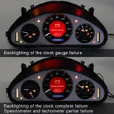 Gauge Face with EL Cold Light Instrument Panel for Mercedes W211 160MPH Black