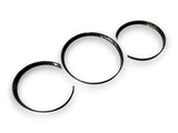 Gloss Carbon Fiber Style Dial Gauge Rings Trim for Porsche Cayman Boxster 987