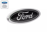 1994-2004 Mustang V6 GT Cobra Rear Trunk Lid 3.5" Black Ford Oval Badge Emblem OEM