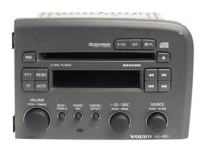 1999-04 Volvo 80 Series AM FM Radio Receiver 4-Disc CD Player 86511481 Opt HU801