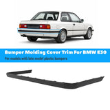 3-piece Rear Bumper Molding Cover Trim for 1984-1991 BMW E30 316i 318i 320i 325i