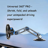 Telescopic Magnetic Car Phone Holder Dashboard Phone Mount Aluminum for iPhone Android Universal