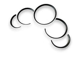 Matte Carbon Fiber Dashboard Dial Gauge Rings Bezel Trim for Porsche 911 996 S