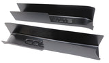 Set 2qty Door Sill Guards W/Corvette Logo - Black for 1990-1996 C4 Corvette