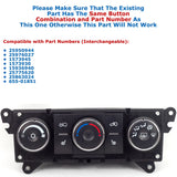 2007-09 Pontiac Torrent Climate Control Panel A/C Switch Heated Seats OEM 25775620