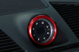 Sports Red Dash Clock Decoration Ring for Porsche Cayenne 911 Macan 718 Cayman