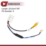 Reverse Camera Rear View Camera Adapter Wire Harness Connector for Hyundai KIA