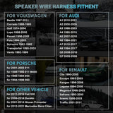 Aftermarket Car Speaker Wiring Harness Connector for Volkswagen Audi Porsche