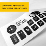 Button Repair Decals Stickers for 2003 2004 2005 2006 2007 GMC Cadillac CTS Navigation Radio 25766997
