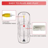 Car Stereo Backup Camera Harness RCA Wiring Adapter for Chrysler Dodge Jeep