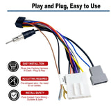 16Pin ISO Android Aftermarket Radio Wiring Harness Adapter Antenna for Nissan Subaru