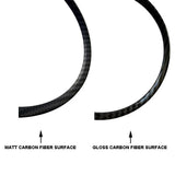 Gloss Carbon Fiber Dashboard Dial Gauge Rings Bezel Trim for Porsche 986 Boxster