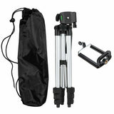 Professional Camera Tripod Stand Holder Mount For iPhone Samsung Cell Phone + Bag