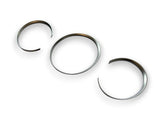 Matte Chrome Dash Gauge Ring Trim Porsche 981 Cayman Boxster GT4 GTS