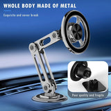 Telescopic Magnetic Car Phone Holder Dashboard Phone Mount Aluminum for iPhone Android Universal